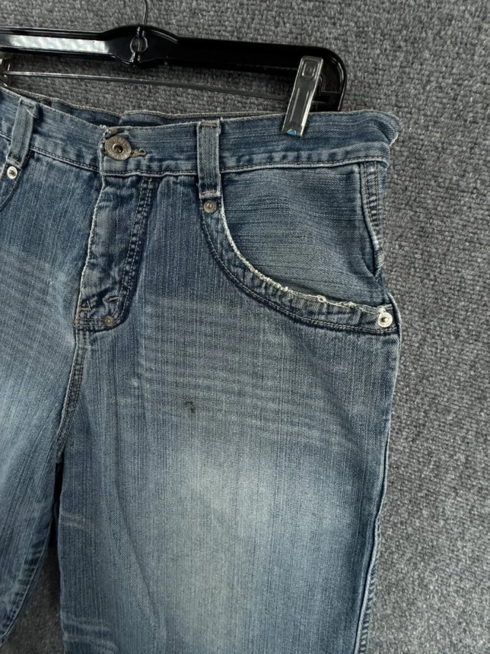 JNCO Premium Time Resistant Jean Shorts Men Blue Urban Y2K Cotton ACTL 34X12
